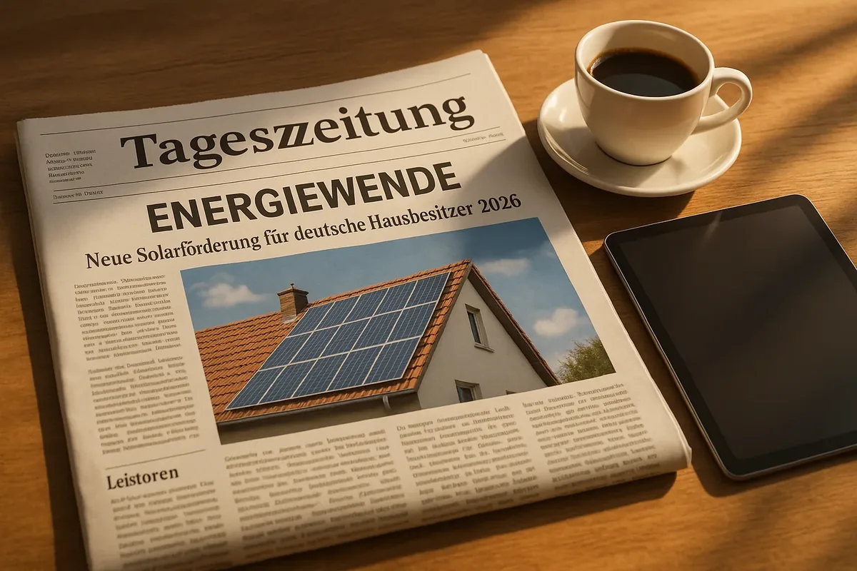 EEG-Änderung 2026: Deutsches Haus mit PV-Anlage